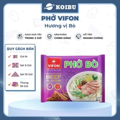 VIFON - Phở Vifon hương vị Bò, Vifon phở bò Vifon Phở ăn liền Vifon Phở thịt bò Vifon, Phở gói ăn liền - 65g/gói - 00169