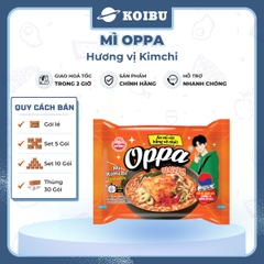OTOKI - Mì Oppa hương vị Kim chi, Oppa Mì kim chi Oppa, Mì kim chi Hàn Quốc, Mì Oppa Hàn Quốc ăn liền - 65g/gói - 00072
