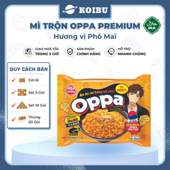 OTOKI - Mì trộn Oppa Premium hương vị phô mai, Oppa mì trộn phô mai Oppa Premium, Mì Oppa Hàn Quốc - 113g/gói - 00823