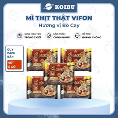 VIFON - Mì thịt thật Vifon hương vị Bò cay, Vifon Mì Bò cay thịt thật Vifon, Mì Vifon thịt thật - 90g/gói - 00816