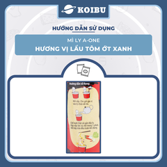SAIGON VE WONG - Mì ly A-One hương vị Lẩu tôm ớt xanh - 65g/ly - 00861