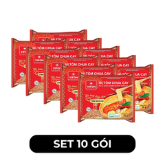 VIFON - Mì tươi Vifon hương vị Tôm Chua Cay - Mì tươi vị Tôm Chua Cay, Mì Vifon tươi - 70g/gói - 00217