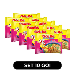 ASIAFOODS - Mì Gấu Đỏ hương vị Thịt bằm, Mì Thịt bằm Gấu Đỏ, Mì gói ăn liền Gấu Đỏ vị Thịt bằm - 63g/gói - 00329