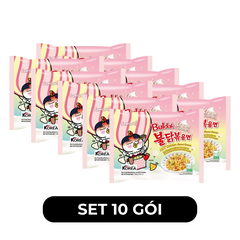 SAMYANG - Mì khô gà cay Samyang hương vị Gà cay Cream Carbonara, Mì gà cay Cream Carbonara Samyang - 140g/gói - 00424