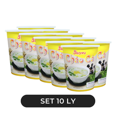 ASUZAC FOODS - háo ly Asuzac Okayu hương vị Cá, Cháo cá ăn liền Asuzac ly, Cháo cá basa Okayu Asuzac ly - 36g/ly - 00581