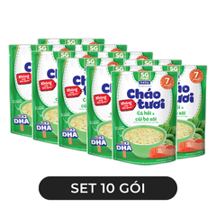 SG FOOD - Cháo tươi SG Food Baby hương vị Cá hồi & cải bó xôi, Cháo Cá hồi cải bó xôi SG Food Baby - 240g/gói - 00575