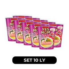 THIEN HUONG FOOD - THIEN HUONG FOOD - Hủ tiếu mì ly Yes Mom (có cây xúc xích thật) hương vị Thịt bằm, Hủ tiếu Yes Mom ly - 79.2g/ly - 00766