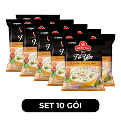 LC FOODS - Cháo tổ yến Yến Đại Nam hương vị Gà xé nấm rơm đậu xanh, Cháo tổ yến Đại Nam gà xé ăn liền - 50g/gói - 00702