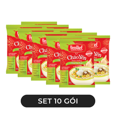 YENVIET - Cháo yến dinh dưỡng YenViet hương vị Chay rau nấm, Cháo Yến Việt ăn liền chay rau nấm - 50g/gói - 00601