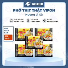 VIFON - Phở Vifon thịt thật hương vị Bò, Vifon Phở bò thịt thật Vifon, Phở thịt thật Vifon ăn liền - 90g/gói - 00814