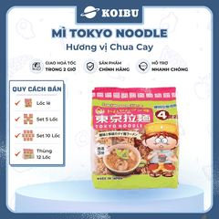 TOKYO NOODLE - Mì Tokyo Noodle hương vị Chua cay, Mì ăn liền cho bé Tokyo Noodle, Mì ăn dặm cho bé - 120g/lốc - 00800
