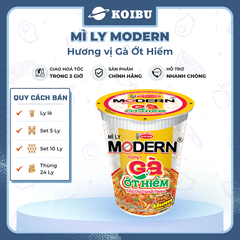 ACECOOK - Mì ly Modern hương vị Gà ớt hiểm, Mì ly gà ớt hiểm Modern ăn liền, Mì Modern ly ăn liền - 65g/ly - 00010