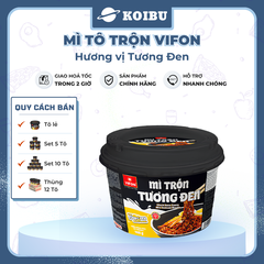 VIFON - Mì tô trộn Vifon hương vị tương đen, Mì trộn Vifon tương đen, Vifon tô mì tương đen trộn - 105g/tô - 00530