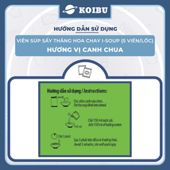 NFC - Viên súp sấy thăng hoa I-Soup hương vị Canh chua chay, Canh chua I-Soup, Canh ăn liền I Soup - 50g/lốc - 00725