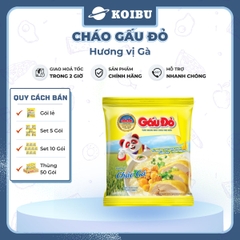 ASIAFOODS - Cháo Gấu Đỏ hương vị Gà, Cháo Gà Gấu Đỏ, Cháo gói ăn liền Gấu Đỏ vị Gà - 50g/gói - 00340