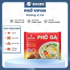 VIFON - Phở Vifon hương vị Gà, Vifon phở gà Vifon Phở ăn liền Vifon Phở thịt gà Vifon, Phở gói ăn liền - 65g/gói - 00170