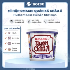 MASAN - Mì Omachi quán xá châu Á hương vị Miso hải sản Nhật Bản, Hộp đồ ăn Omachi quán xá châu Á - 95g/hộp - 00804
