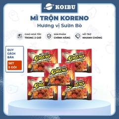 PALDO - Mì trộn Koreno hương vị Sườn bò, Koreno Mì trộn sườn bò Koreno, Mì Koreno Hàn Quốc ăn liền - 74g/gói - 00160