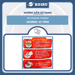 ACECOOK - Mì Hoành Thánh hương vị Tôm, Mì Hoành Thánh tôm ăn liền, Mì vằn thắn tôm Acecook ăn liền - 79g/gói - 00032