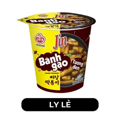 OTTOGI - Bánh gạo ly Jin hương vị Tương Đen, Bánh gạo tương đen Jin ly, Bánh gạo Ottogi Hàn Quốc - 82g/ly - 00562