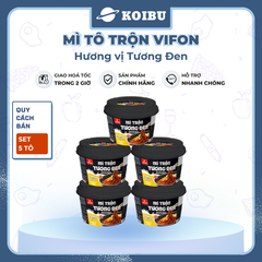 VIFON - Mì tô trộn Vifon hương vị tương đen, Mì trộn Vifon tương đen, Vifon tô mì tương đen trộn - 105g/tô - 00530