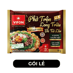 VIFON - Phở trộn Long Triều hương vị Bò Tái Lăn - Phở trộn bò tái lăn, Phở Long Triều - 90g/gói - 00506