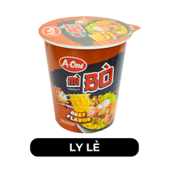 A ONE - Mì ly A-One Bò, Mì ly A One Bò, Mì ly Aone Bò, Mì Aone ly, Mì A-One ly, Mì A One ly ăn liền - 65g/ly - 00225