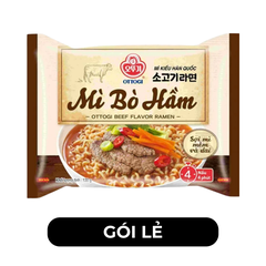OTTOGI - OTTOGI - Mì nấu Ottogi hương vị Bò hầm, Mì Bò hầm Ottogi, Mì Ottogi Bò hầm, Mì nấu Otogi ăn liền - 120g/gói - 00457