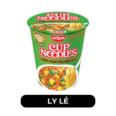 NISSIN - Mì ly Cup Noodles Sườn chanh Thái Lan, Mì ly Sườn chanh Thái Lan Cup Noodles, Mì Nissin ly - 74g/ly - 00374