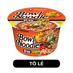 NONGSHIM - Mì tô Nongshim Gà cay, Mì tô gà cay Nongshim, Mì Nongshim tô gà cay, Mì Gà cay Nongshim tô - 100g/tô - 00425