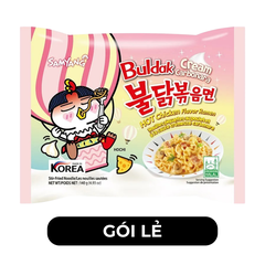 SAMYANG - Mì khô gà cay Samyang hương vị Gà cay Cream Carbonara, Mì gà cay Cream Carbonara Samyang - 140g/gói - 00424