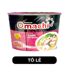 MASAN - Mì tô khoai tây Omachi hương vị Sườn hầm ngũ quả, Mì Omachi Sườn hầm ngũ quả tô, Mì Omachi tô - 92g/tô - 00106