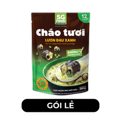 SG FOOD - Cháo tươi SG Food hương vị Lươn đậu xanh, Cháo tươi lươn đậu xanh ăn liền SG Food - 240g/gói - 00633