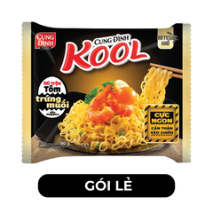 AFOTECH - Mì trộn Cung Đình Kool hương vị Tôm trứng muối kiểu Singapore, Mì trộn trứng muối Cung Đình - 90g/gói - 00676
