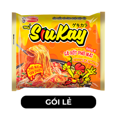 ACECOOK - Mì Siukay hương vị gà cay phô mai - 129g/gói - 00039