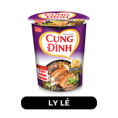 AFOTECH - Mì ly Cung Đình Thịt hầm nấm, Mì ly Thịt hầm nấm Cung Đình, Mì Thịt hầm nấm Cung Đình ly - 65g/ly - 00307