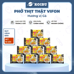VIFON - Phở Vifon thịt thật hương vị Bò, Vifon Phở bò thịt thật Vifon, Phở thịt thật Vifon ăn liền - 90g/gói - 00814