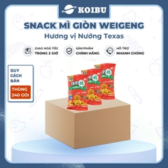 ANHUI - Snack mì giòn WeiGeng hương vị Nướng Texas, Snack mì nướng Texas WeiGeng, Mì Trung Quốc - 25g/gói - 00502