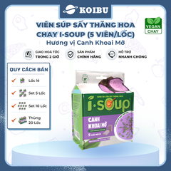 NFC - Viên súp sấy thăng hoa I-Soup hương vị Canh khoai mỡ chay, Canh khoai mỡ I-Soup ăn liền - 55g/lốc - 00724