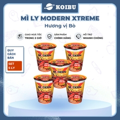 ACECOOK - Mì ly Modern Xtreme hương vị Kim chi, Mì Kim chi Modern Xtreme ly, Mì Modern Extreme ly ăn liền - 65g/ly - 00013