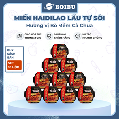 YIHAI - Lẩu tự sôi Haidilao hương vị Bò mềm cà chua, Lẩu tự sôi Hadilao bò mềm cà chua ăn liền - 365g/hộp - 00787