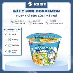 ACECOOK - Mì ly mini Doraemon hương vị Hàu sữa phô mai, Mì ly Hàu sữa phô mai Doraemon Mini, Mì Doraemon ly - 48g/ly - 00023