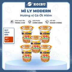 ACECOOK - Mì ly Modern hương vị Gà ớt hiểm, Mì ly gà ớt hiểm Modern ăn liền, Mì Modern ly ăn liền - 65g/ly - 00010