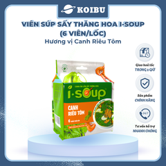 NFC - Viên súp ăn liền sấy thăng hoa I-Soup hương vị Canh riêu tôm ISoup, Canh riêu tôm I-Soup ăn liền - 42g/lốc - 00802