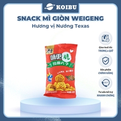 ANHUI - Snack mì giòn WeiGeng hương vị Nướng Texas, Snack mì nướng Texas WeiGeng, Mì Trung Quốc - 25g/gói - 00502
