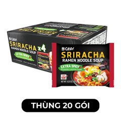 CHOI - Mì Choi Sriracha hương vị Siêu cay, Mì Sriracha Siêu cay, Mì Siêu cay Siracha, Mì Siracha - 120g/gói - 00311