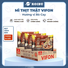 VIFON - Mì thịt thật Vifon hương vị Bò cay, Vifon Mì Bò cay thịt thật Vifon, Mì Vifon thịt thật - 90g/gói - 00816