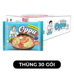 OTTOGI - Mì Oppa hương vị Tôm chua cay, Oppa mì tôm chua cay Oppa Hàn Quốc, Mì Oppa Hàn Quốc ăn liền - 65g/gói - 00248