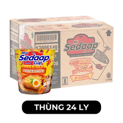 SEDAAP - Mì nước Sedaap ly vị gà cay (ly vàng) - Mì ăn liền Indonesia, Mie Sedaap Instant Cup Rawit Bingit, Mì ly Indonesia, Mì Indo - 75g/ly - 00477