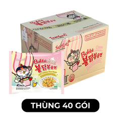 SAMYANG - Mì khô gà cay Samyang hương vị Gà cay Cream Carbonara, Mì gà cay Cream Carbonara Samyang - 140g/gói - 00424